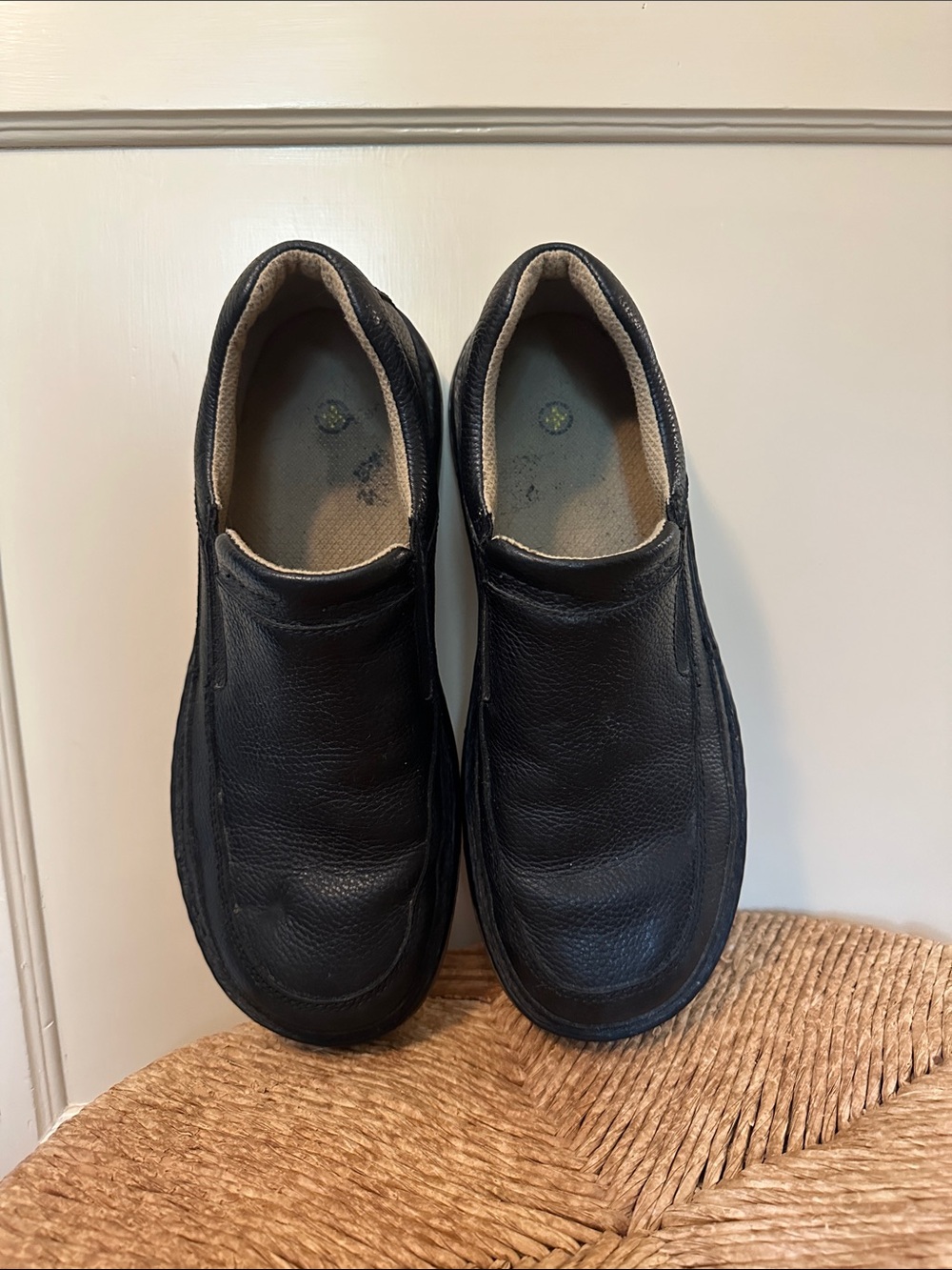 Dr. Martens Men's Black Leather Slip-On Loafers